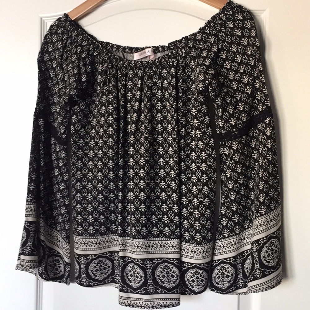 Lottie & Holly Boho Blouse With Belled Sleeves